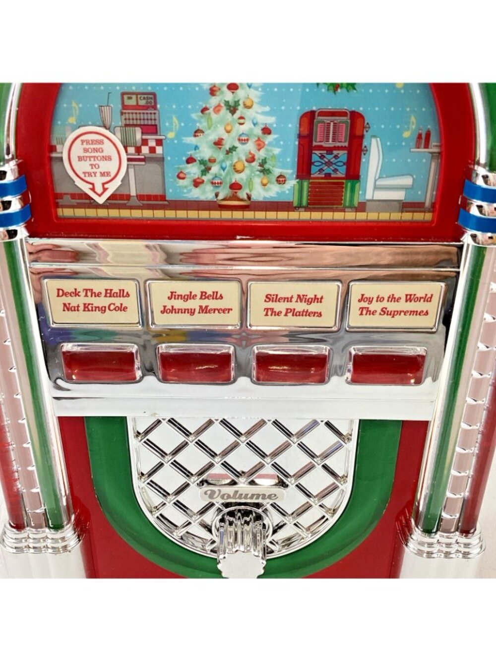 Mr. Christmas Jukebox Vintage Diner Inspired Holiday Music Plays 4 Songs 2023 - Picture 3 of 6